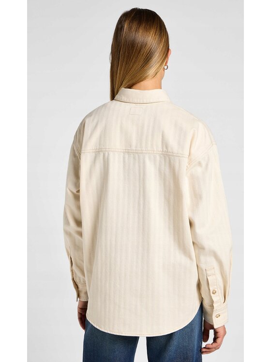 Lee Lee Koszula Working West Shirt Biały Regular Fit