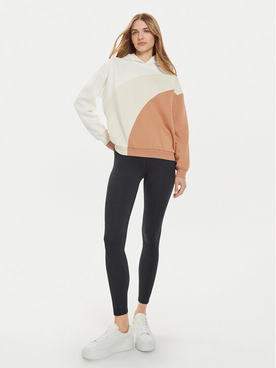 Roxy Roxy Суитшърт Waving Heart ERJFT04868 Бежов Relaxed Fit