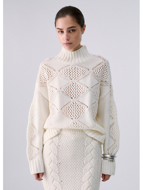Liu Jo Liu Jo Maglione WF6287MA37R10701 Bianco Regular Fit