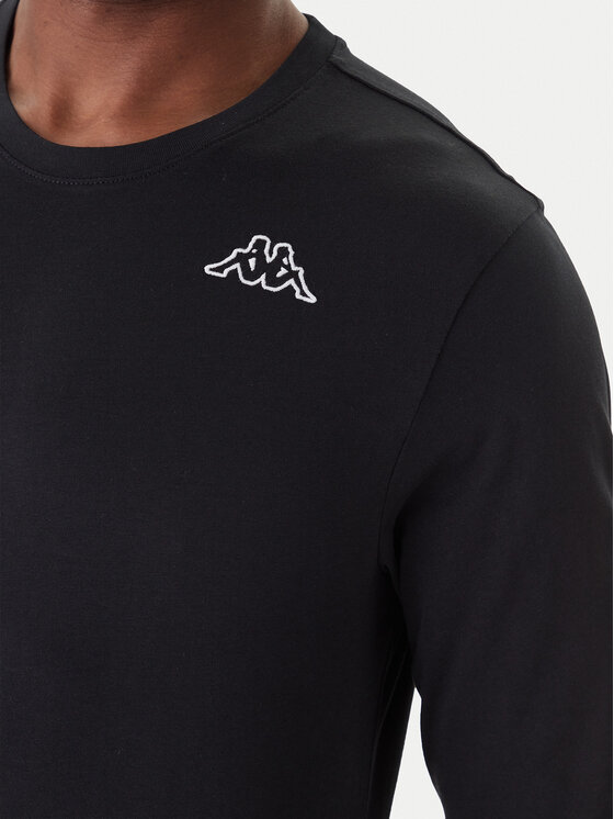 Kappa Kappa Souprava triček s dlouhým rukávem Logo Saro 37216LW Černá Regular Fit