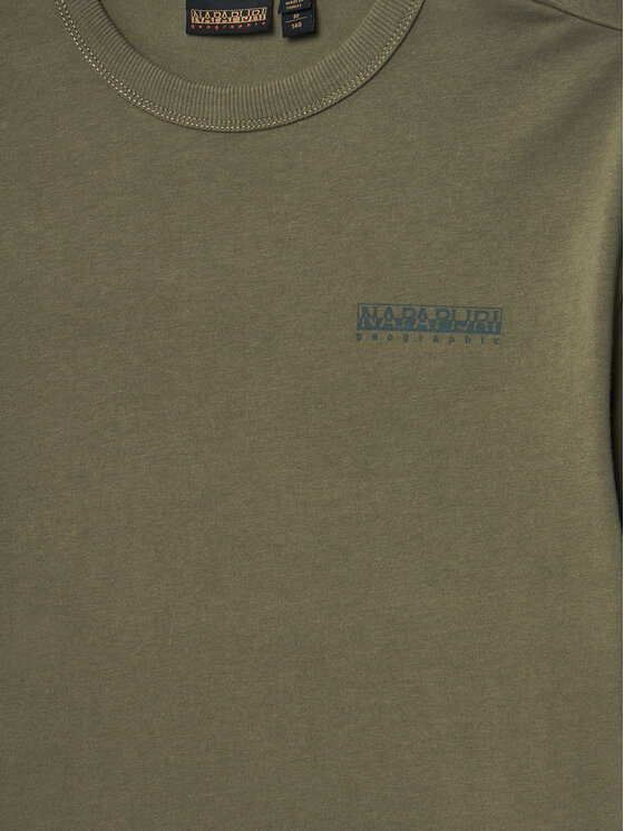 Napapijri Napapijri T-Shirt S-Ahr NP0A88ZO D Zielony Regular Fit