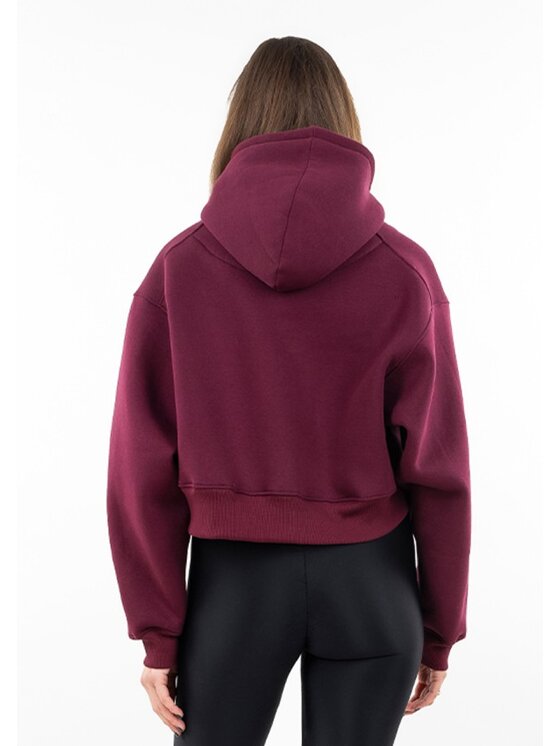 DKaren Sport DKaren Sport Bluza DK-K-B11 Bordowy Classic Fit