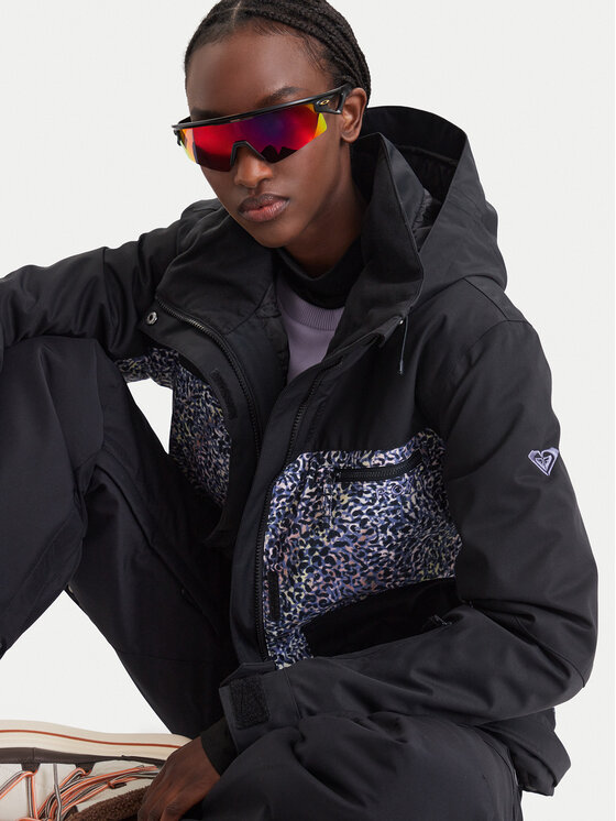 Roxy Roxy Лижна куртка Brylee ERJTJ03530 Чорний Regular Fit