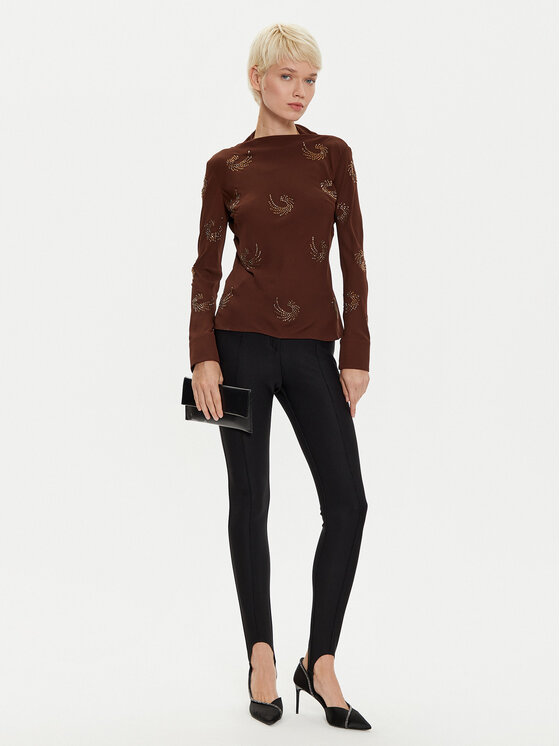 PINKO PINKO Spodnie materiałowe 104382 A27Z Czarny Regular Fit