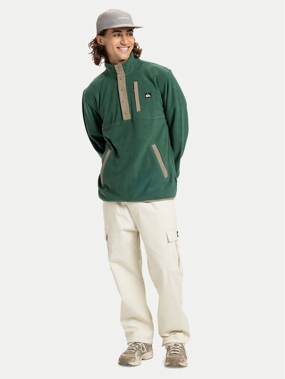 Quiksilver Quiksilver Fleecejacke No Destination EQYPF03072 Grün Regular Fit