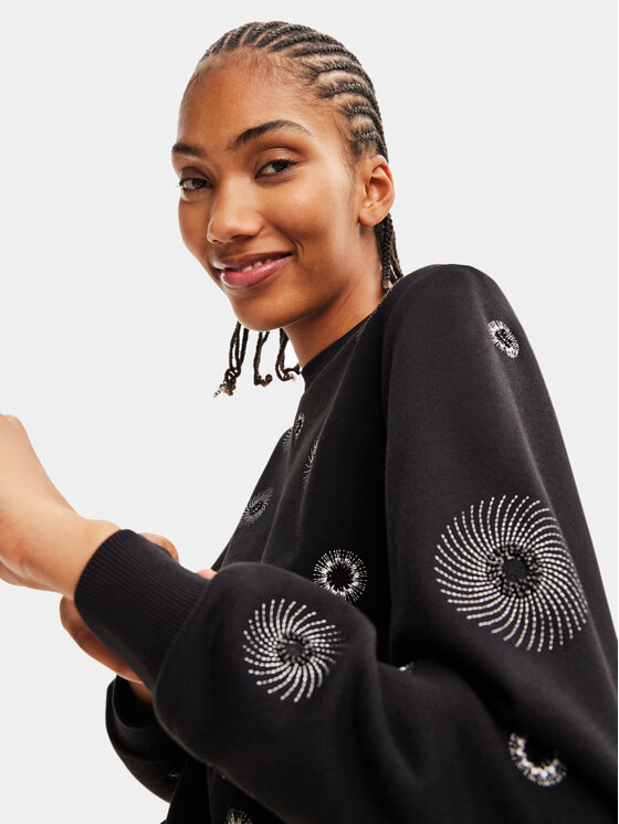 Desigual Desigual Μπλούζα 23WWSK32 Μαύρο Regular Fit