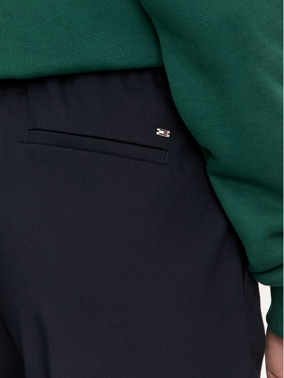 Tommy Hilfiger Tommy Hilfiger Chinosy Travel WW0WW43632 Granatowy Slim Fit