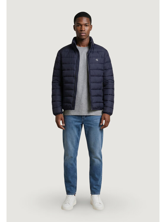 Calvin Klein Jeans Calvin Klein Jeans Пухено яке LS NYLON LT WT HOODE Син Egg Fit