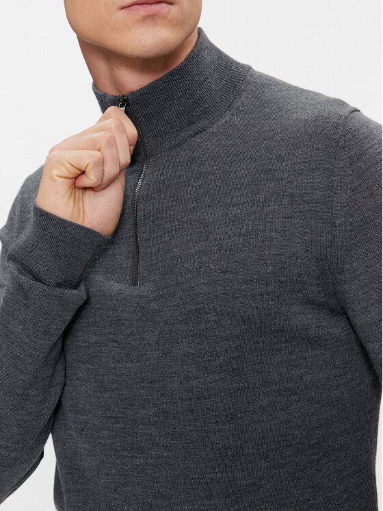 Calvin Klein Calvin Klein Megztinis K10K110421 Pilka Regular Fit