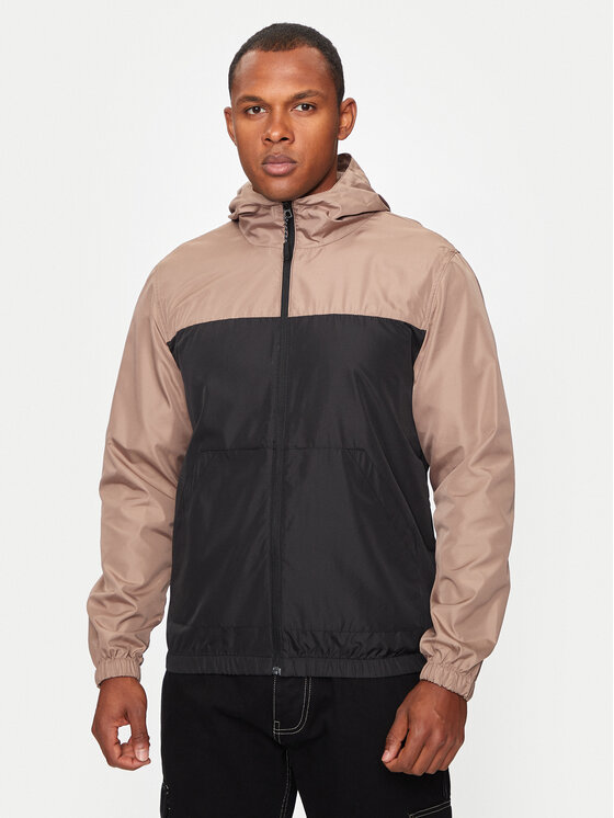 Brave Soul Veste coupe vent MJK ASHBLOCKSTN Beige Straight Fit Modivo