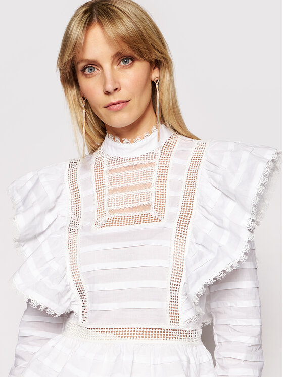 Blusa Loria PGP21119BL Bianco Regular Fit