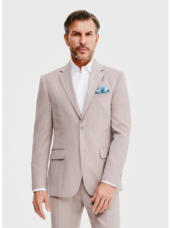 Pako Lorente Pako Lorente Marynarka P25SP-3G-013 Różowy Super Slim Fit