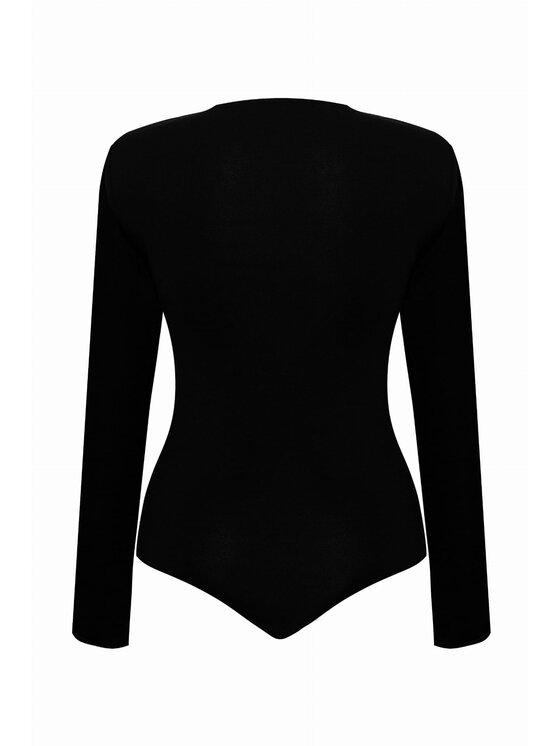Magda Matyja Magda Matyja Body Amy Body Black Czarny Slim Fit