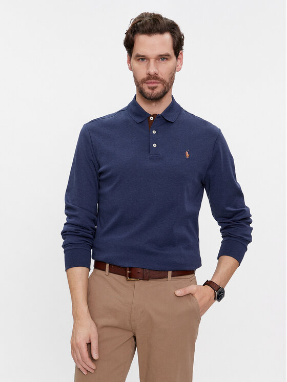 Polo Ralph Lauren Polo Ralph Lauren Tricou polo 710671785010 Bleumarin Custom Slim Fit