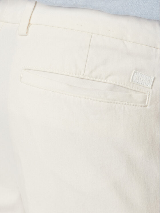BOSS BOSS Pantaloni chino H-Kaiton1 50543312 Alb Slim Fit