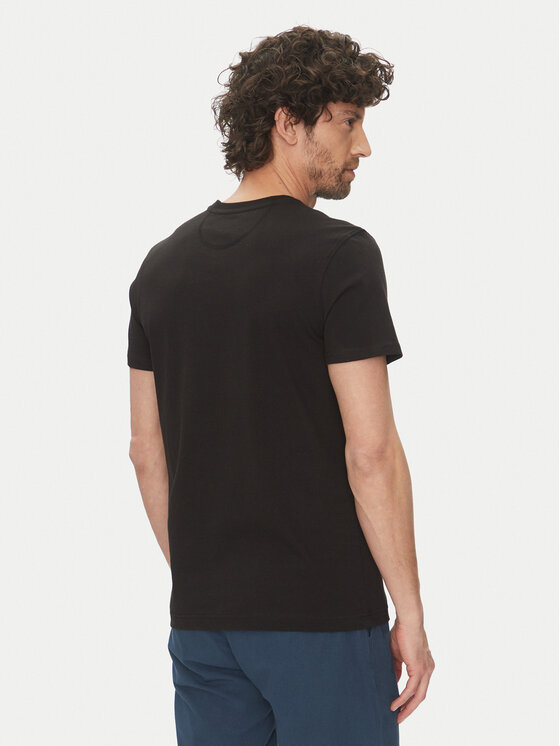 La Martina La Martina T-krekls Aguer MAR304 JS206 Melns Regular Fit
