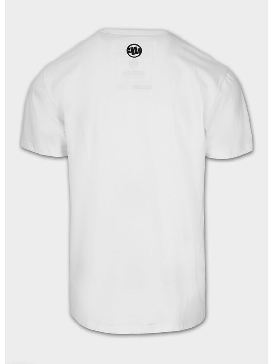 PITBULL PITBULL T-Shirt CLASSIC BOXING Biały Regular Fit