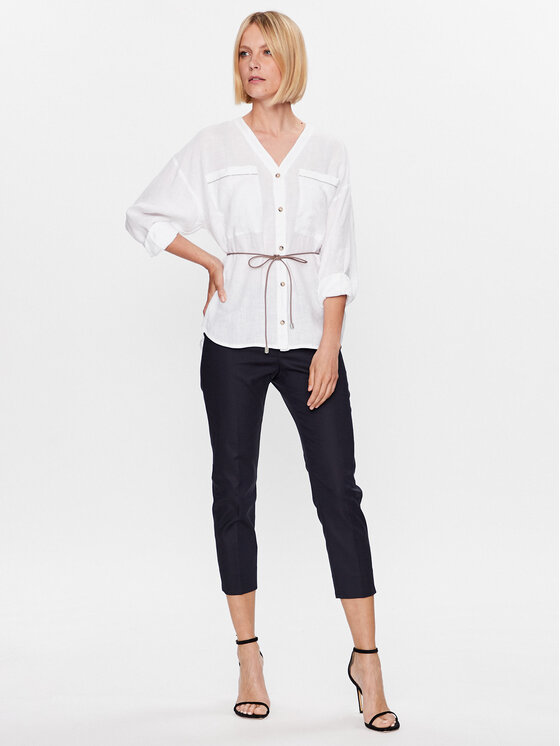 Peserico Peserico Szövet nadrág PH4863J0 Sötétkék Regular Fit