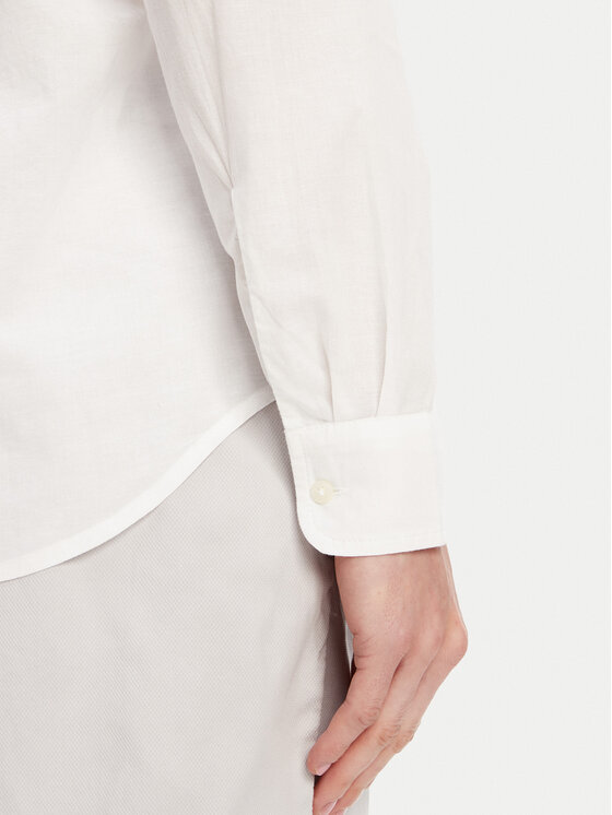 United Colors Of Benetton United Colors Of Benetton Риза 5WPQDQ0AX Бял Regular Fit