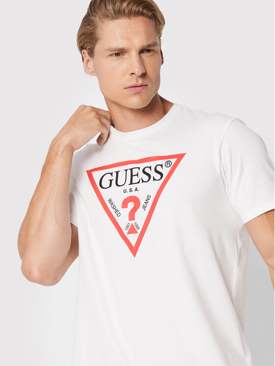 Guess T-shirt M2GI68 KBA60 Bianco Regular Fit, taglia : XXL