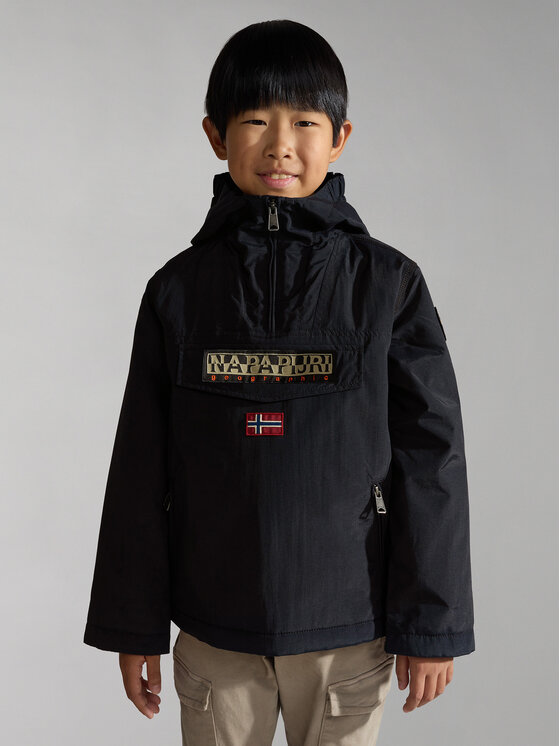 Napapijri Napapijri Anorak stiliaus striukė NP0A4GNA S Juoda Regular Fit