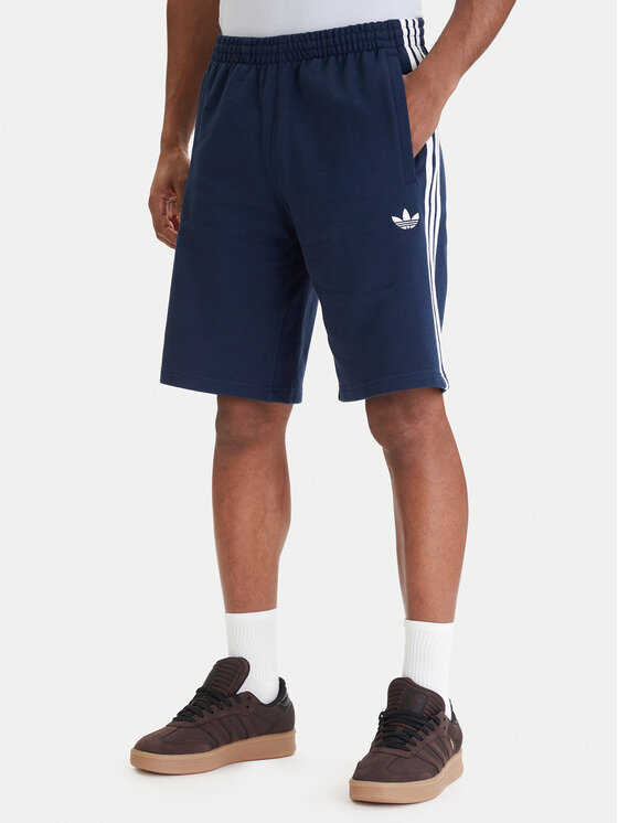 adidas adidas Pantaloni scurți sport 3-Stripes KE3565 Bleumarin Regular Fit