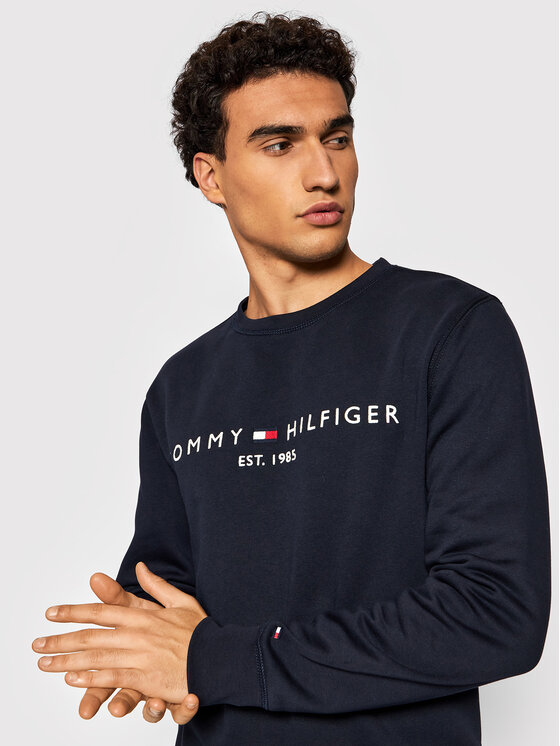 Tommy Hilfiger Tommy Hilfiger Bluza Logo MW0MW11596 Granatowy Regular Fit