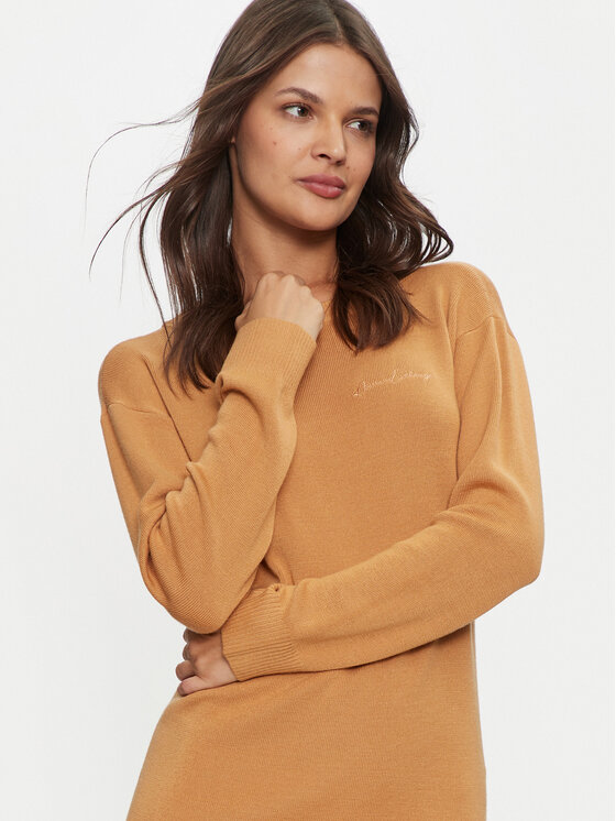 Armani Exchange Armani Exchange Трикотажна сукня 6DYA1J YME3Z 1788 Оранжевий Regular Fit