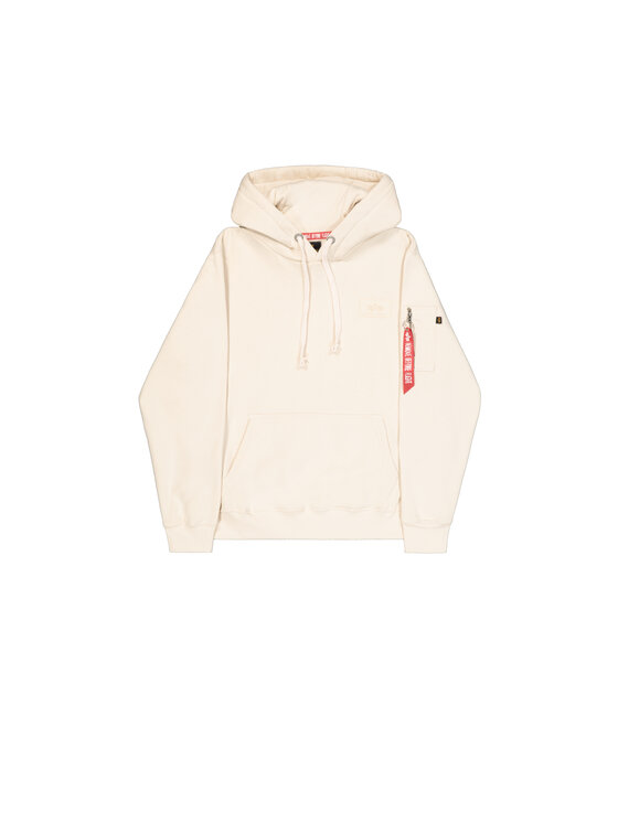 Alpha Industries Alpha Industries Bluza Backprint Hoodie Biały Regular Fit