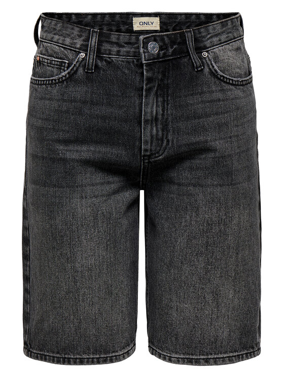 ONLY ONLY Pantaloni scurți de blugi Sonny 15256709 Gri Regular Fit