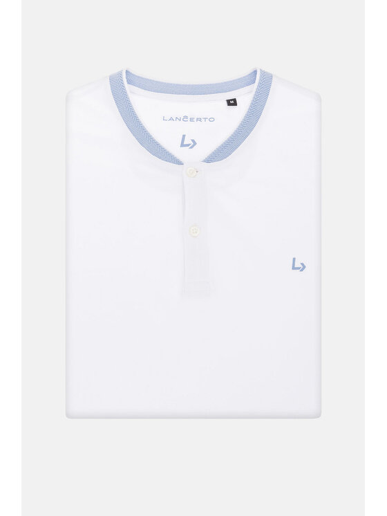 Lancerto Lancerto Polo Rafael Biały Regular Fit