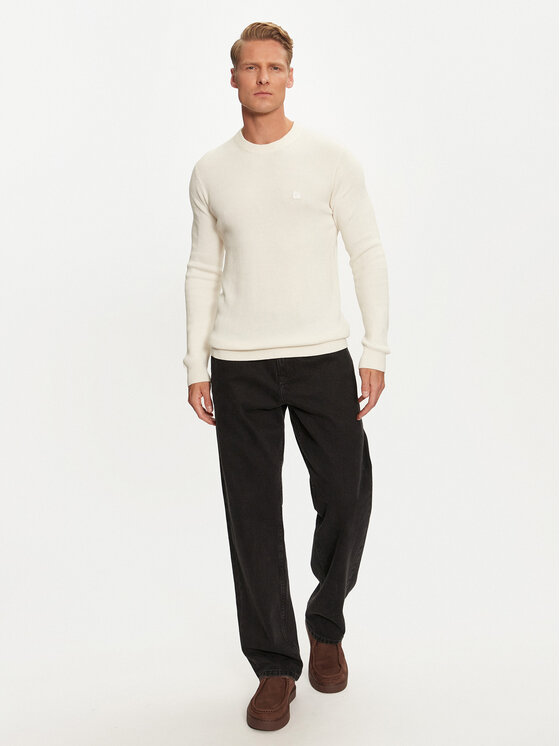 Calvin Klein Jeans Calvin Klein Jeans Pullover J30J324598 Écru Regular Fit