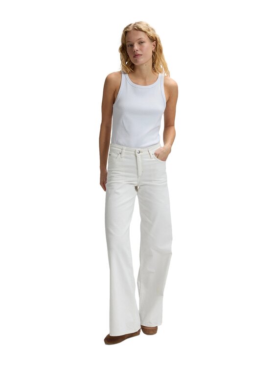 Lee Lee Jeansy HOPE Biały Loose Fit