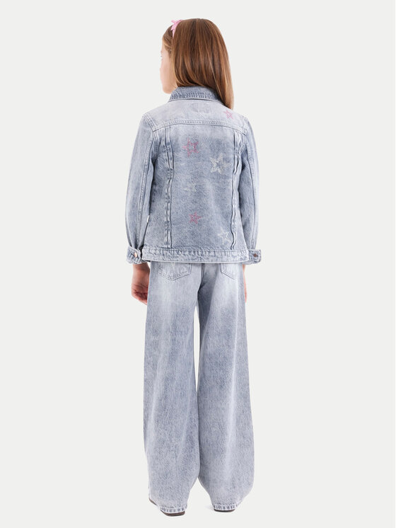 Guess Guess Jeansová bunda J5YL04 D5NJ0 Šedá Regular Fit