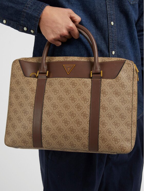 Guess Guess Torba na laptopa Vezzola Smart HMEVZL P3138 Beżowy
