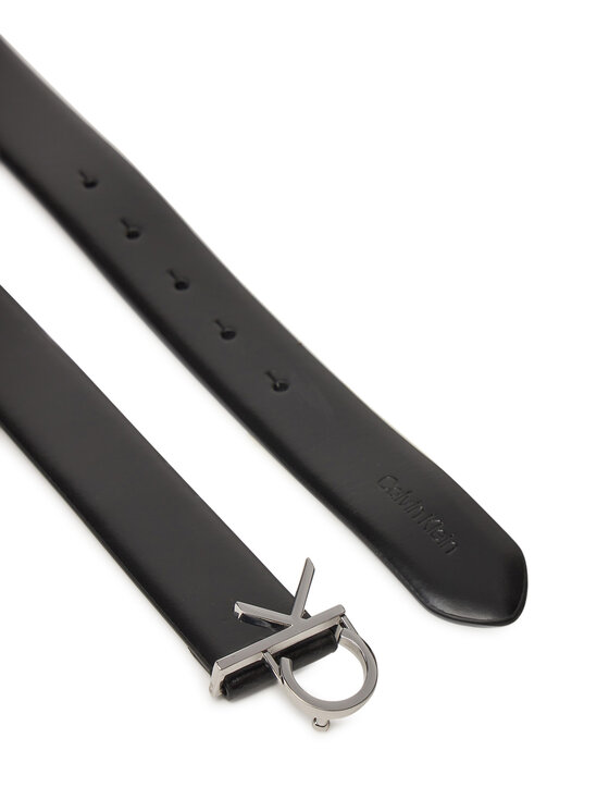 Calvin Klein Calvin Klein Pasek Damski Ck Buckle Belt 3.0_Smooth K60K613156 Czarny