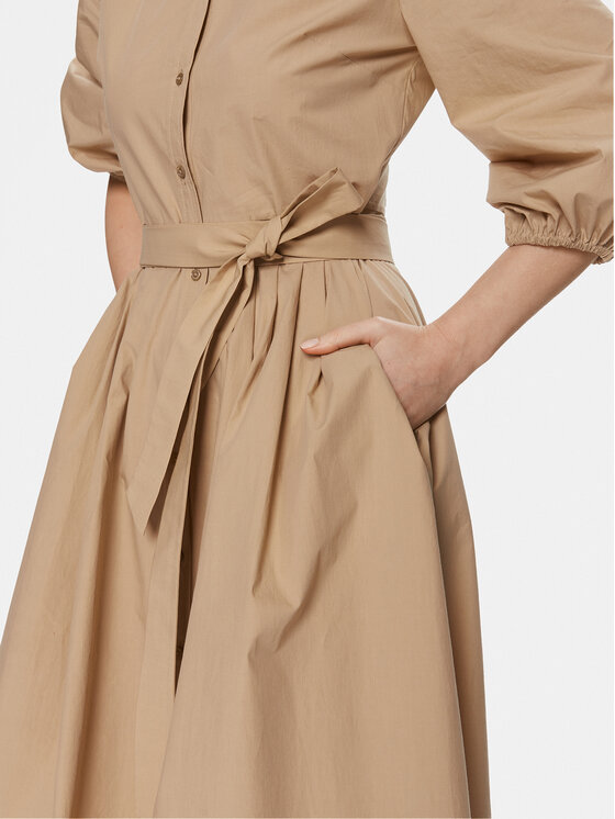 Weekend Max Mara Weekend Max Mara Sukienka koszulowa Faenza 2415221192 Beżowy Relaxed Fit