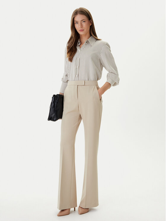 BOSS BOSS Pantaloni din material Talia4 50551907 Bej Relaxed Fit