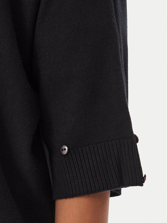 Rinascimento Rinascimento Поло CFM0012388003 Черен Oversize