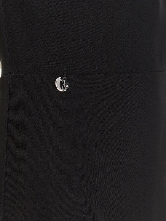 Kontatto Kontatto Φόρεμα κοκτέιλ NO1006 Μαύρο Slim Fit