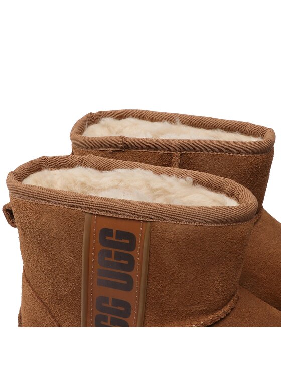 Ugg Ugg Μπότες Χιονιού W Classic Mini Side Logo II 1134962 Καφέ