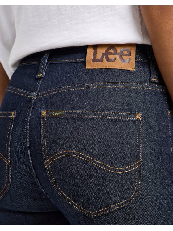 Lee Lee Jeansy Scarlett High Niebieski Skinny Fit