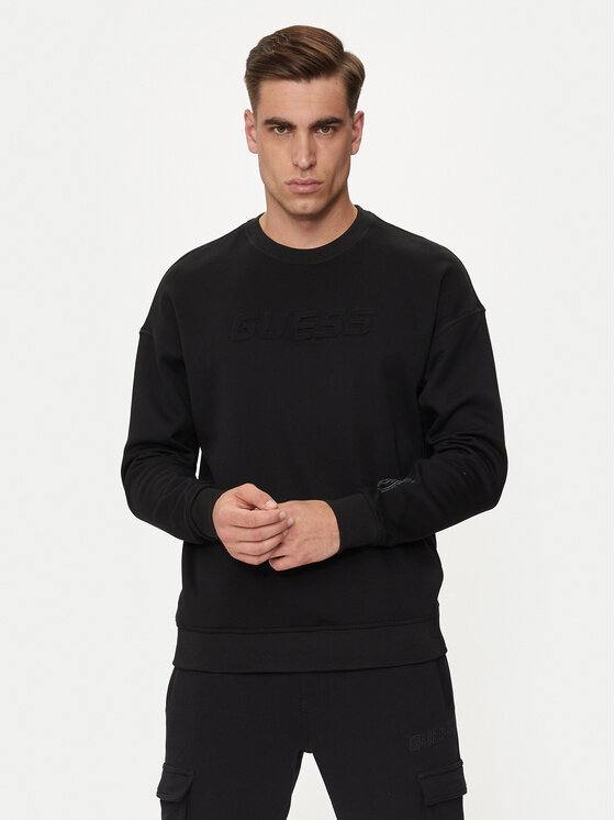 Guess Guess Sweatshirt Sheen Z4YQ06 KC3D2 Schwarz Regular Fit