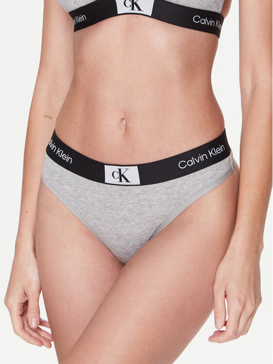 Calvin Klein Underwear Tangice 000QF7221E Siva