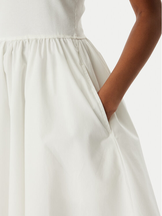 Tommy Jeans Tommy Jeans Φόρεμα καλοκαιρινό DW0DW22352 Λευκό Slim Fit