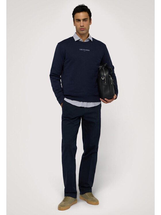 Trussardi Trussardi Pantalone da abito P709M000019N034 Celeste Regular Fit