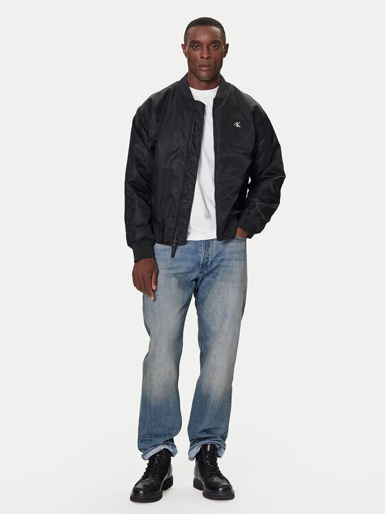 Calvin Klein Jeans Calvin Klein Jeans Bomber striukė LV04RC526G Juoda Regular Fit