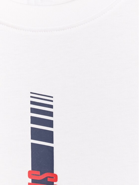 4F 4F T-shirt 4FRAW25TTSHM3225-10S Bianco Regular Fit