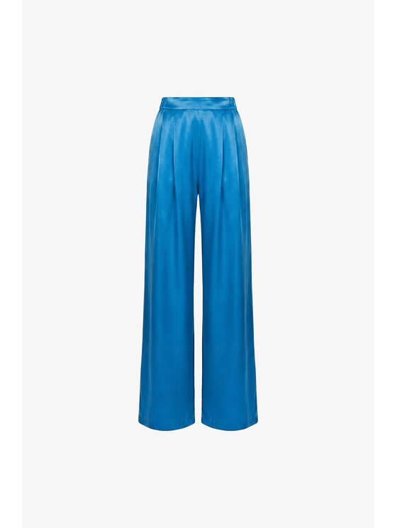 LE POSSÉ LE POSSÉ Παντελόνι υφασμάτινο SS Μπλε Regular Fit