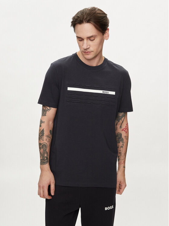 Boss T-shirt 50513010 Blu scuro Regular Fit, taglia : L